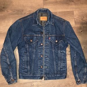 Made in USA 80’s Levi Blanket Lined Jean Jacket 36
